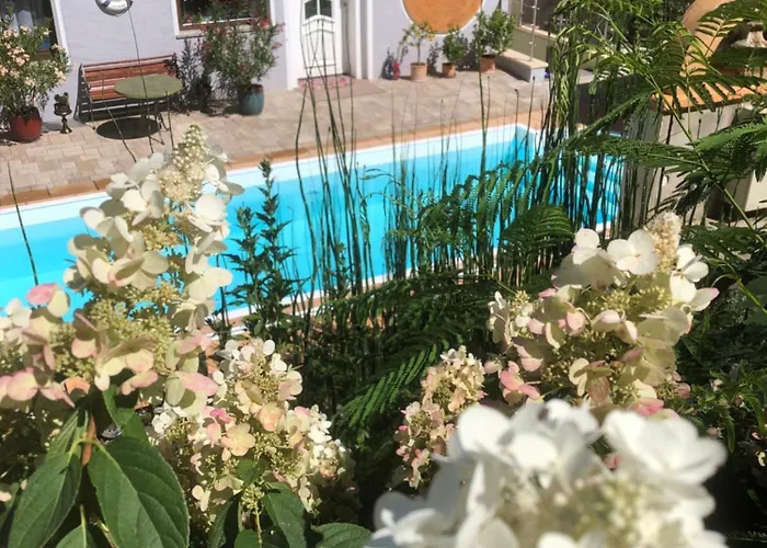 Дом отдыха Ferienhaus Mit Pool - Pension Im Seusslitzer Grund *